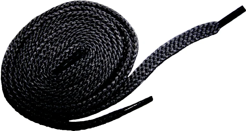 [Midnight Black] - Flat Woven Shoelaces