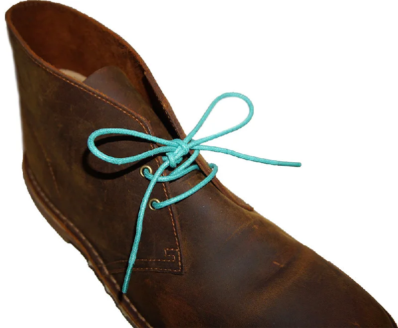 [Mint Green] - Round Waxed Cotton Shoelaces