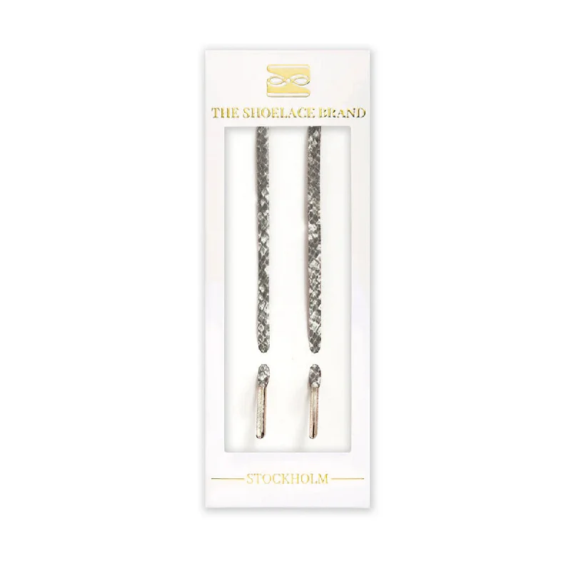 The Shoelace Brand - Grey Kingsnake Shoelaces (120cm)