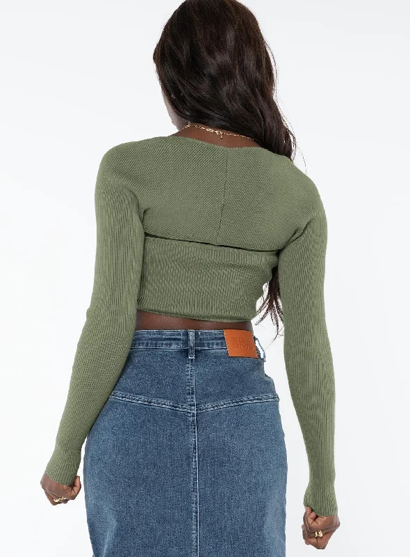 Aramon Two-piece Sweater Green