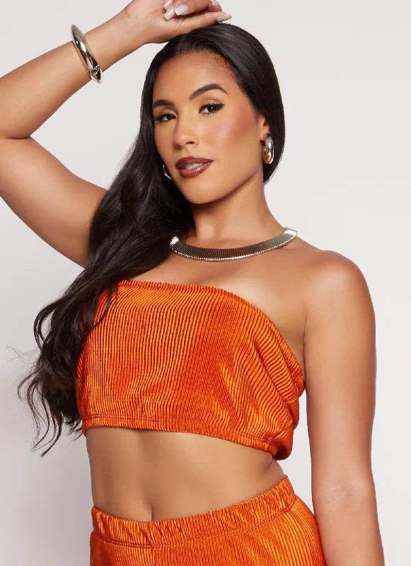 Plisse Tube Top