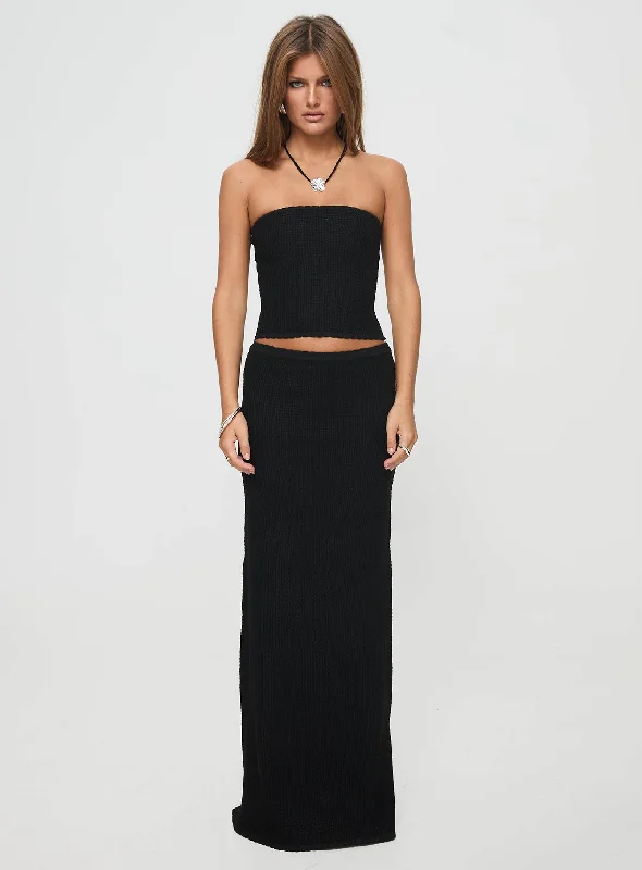 Huckle Tube Top Black