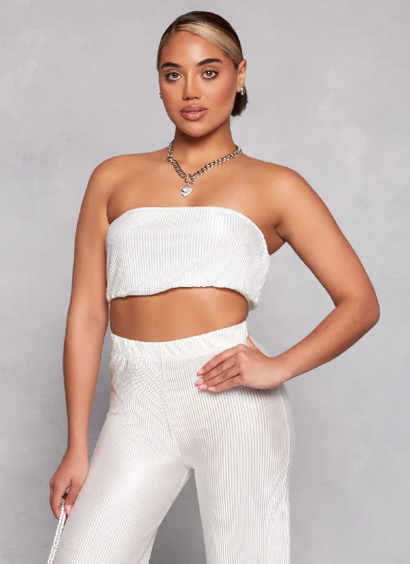 Plisse Tube Top