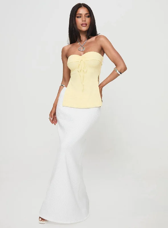 Laurenita Longline Tube Top Yellow