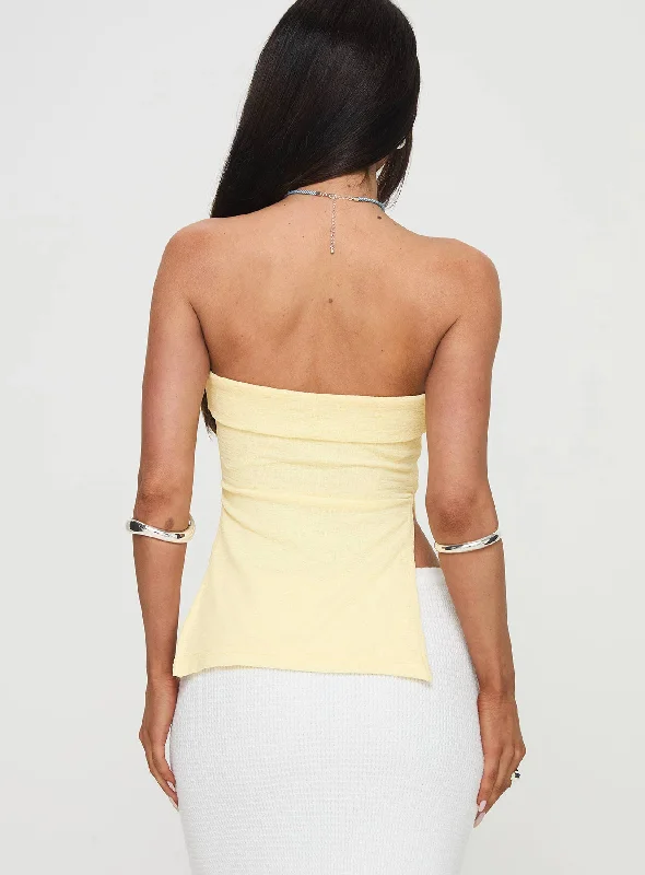 Laurenita Longline Tube Top Yellow