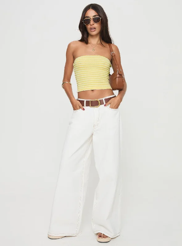 Millert Tube Top Yellow