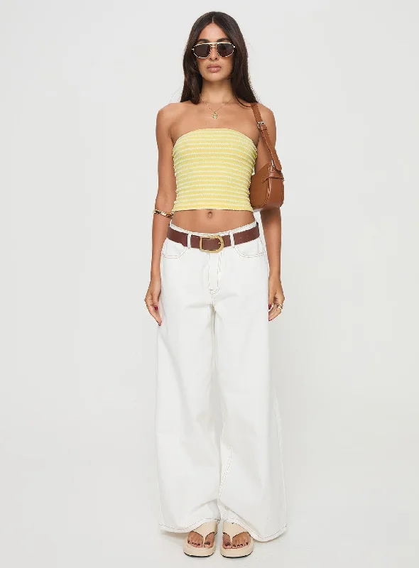 Millert Tube Top Yellow