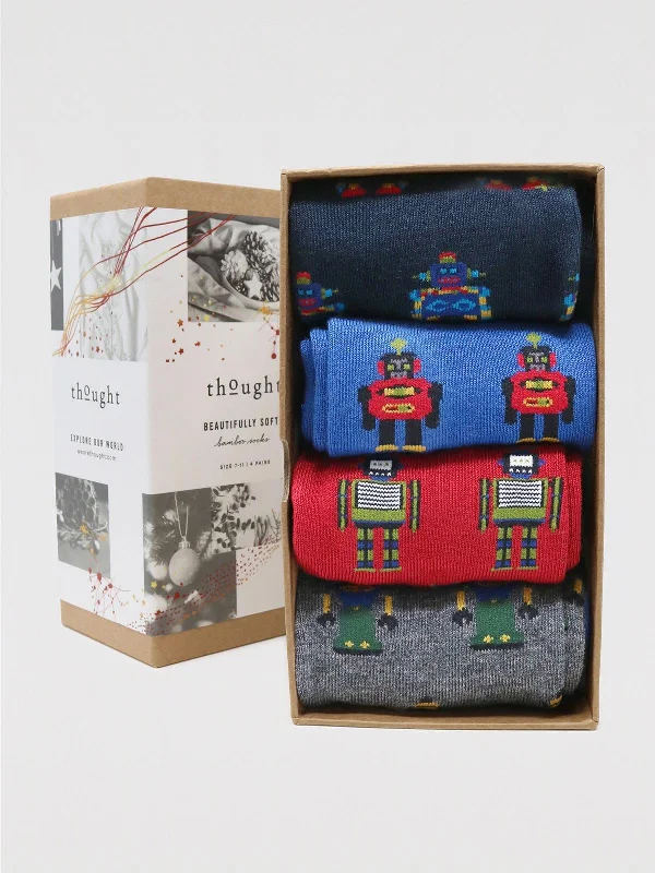 Herman Robot 4 Socks Gift Box - Multi