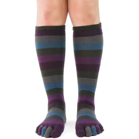 Peacock Stripe Women's Toe Socks