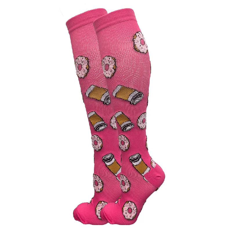 Coffee & Donuts Compression Socks