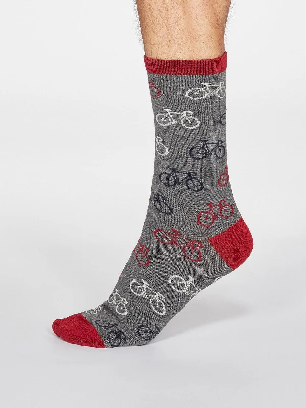 Zachary Bicycle Socks - Dark Grey Marle