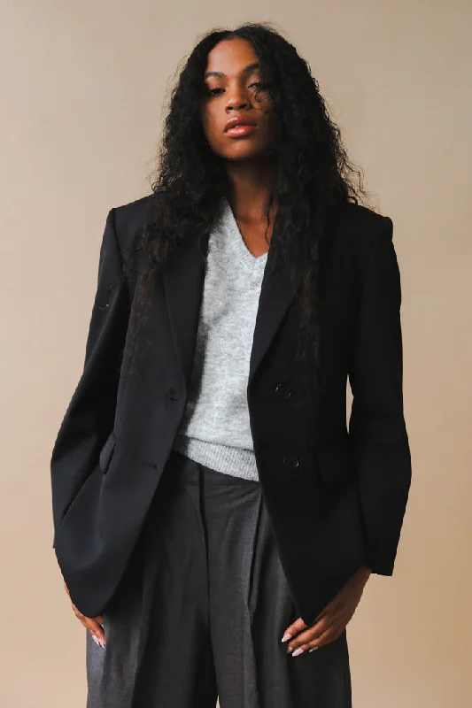 ESSENTIAL 2 BUTTON WOOL BLAZER